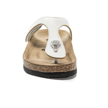 Load image into Gallery viewer, Women&#39;s Tacoma white soft thong sandals