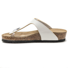 Load image into Gallery viewer, Women&#39;s Tacoma white soft thong sandals