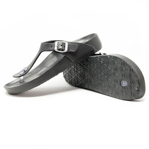 Women Eva Sayonara dark grey waterproof sandals