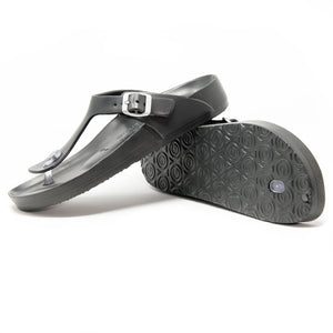 Women Eva Sayonara dark grey waterproof sandals