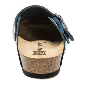 Stockholm Women clogs Soft blue metallic -PREMIUM COMFORT