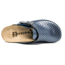 Load image into Gallery viewer, Stockholm Women clogs Soft blue metallic -PREMIUM COMFORT