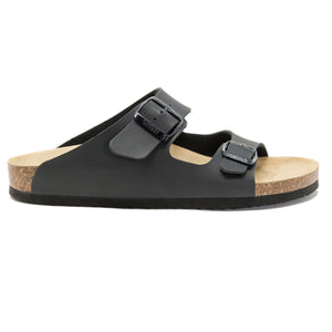 Men's arizona black leathertte sandals
