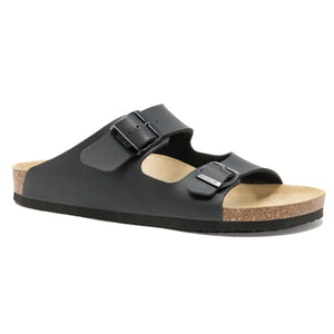 Men's arizona black leathertte sandals