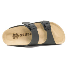 Load image into Gallery viewer, Men&#39;s arizona black leathertte sandals