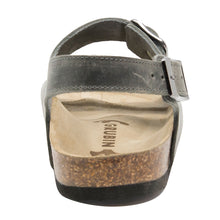 Load image into Gallery viewer, Mens Milano sandals dark grey leather classic