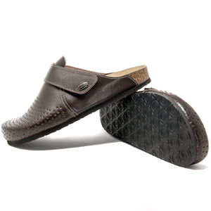 Men's clogs Oregon brown leather