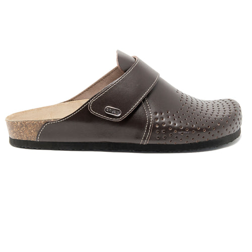 Men's clogs Oregon brown leather