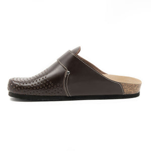 Men's clogs Oregon brown leather