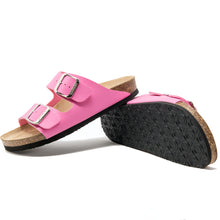 Load image into Gallery viewer, Women&#39;s  Arizona pink mat leatherette sandals
