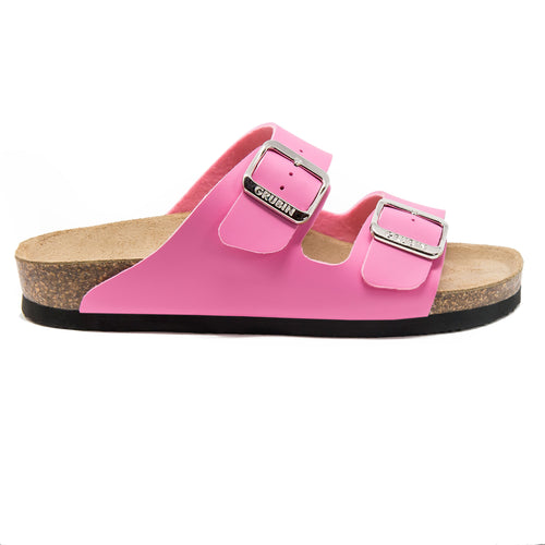 Women's  Arizona pink mat leatherette sandals