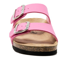 Load image into Gallery viewer, Women&#39;s  Arizona pink mat leatherette sandals