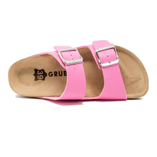Load image into Gallery viewer, Women&#39;s  Arizona pink mat leatherette sandals