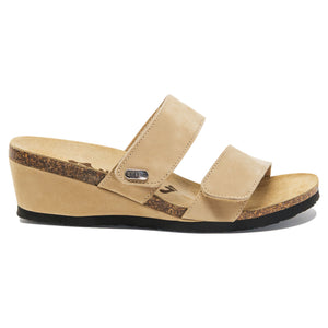 Women's Cristi beige velours fashion sandals