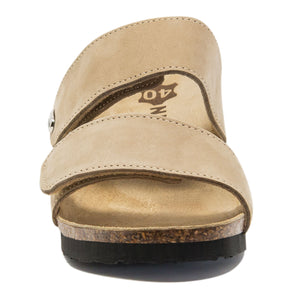 Women's Cristi beige velours fashion sandals