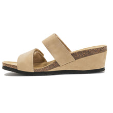Load image into Gallery viewer, Women&#39;s Cristi beige velours fashion sandals