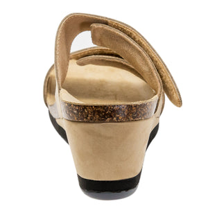 Women's Cristi beige velours fashion sandals