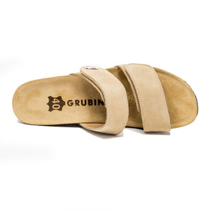 Women's Cristi beige velours fashion sandals