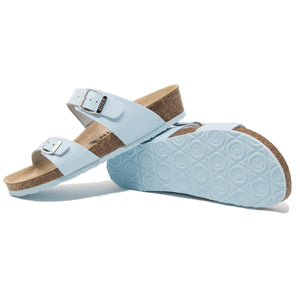 Edith Women's classic blue leather sandals