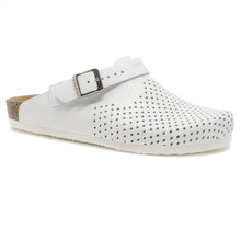 Load image into Gallery viewer, Men&#39;s clogs Stockholm white leather perforated