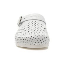 Load image into Gallery viewer, Men&#39;s clogs Stockholm white leather perforated