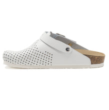 Load image into Gallery viewer, Men&#39;s clogs Stockholm white leather perforated