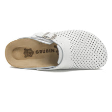 Load image into Gallery viewer, Men&#39;s clogs Stockholm white leather perforated