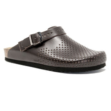 Load image into Gallery viewer, Men&#39;s clogs Stockholm Brown leather perforated