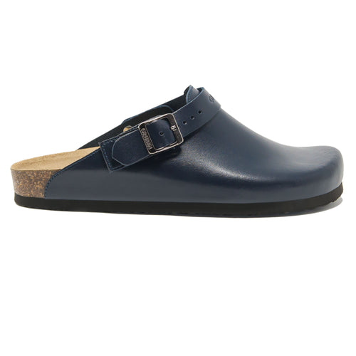 Men's clogs Stockholm Blue  leather