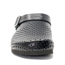 Load image into Gallery viewer, Men&#39;s clogs Stocholm Leather perforated black