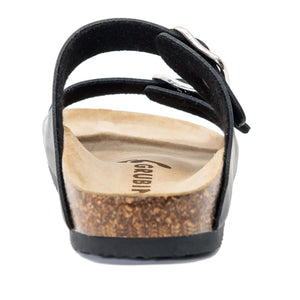 Women's Arizona sandals black leatherette