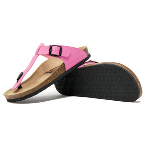Women's Sayonara Pink Leatherette sandals