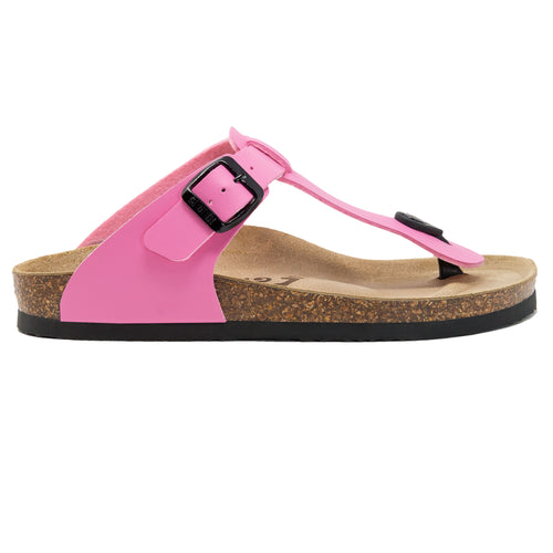 Women's Sayonara Pink Leatherette sandals