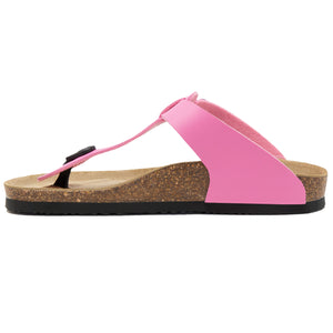 Women's Sayonara Pink Leatherette sandals