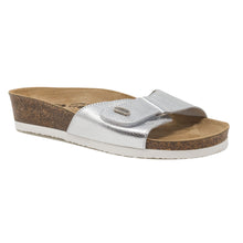 Load image into Gallery viewer, Women&#39;s Brigitte silver leather sandals