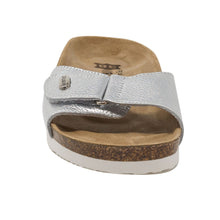 Load image into Gallery viewer, Women&#39;s Brigitte silver leather sandals