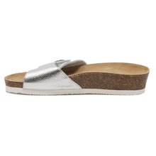 Load image into Gallery viewer, Women&#39;s Brigitte silver leather sandals