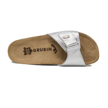 Load image into Gallery viewer, Women&#39;s Brigitte silver leather sandals