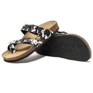 Arena Women's Anatomic Sandals  black&white