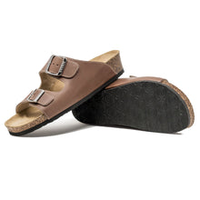 Load image into Gallery viewer, Women&#39;s Arizona brown premium leather sandals classic