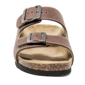 Women's Arizona brown premium leather sandals classic