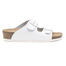 Load image into Gallery viewer, Women&#39;s Arizona white genuine leather sandals