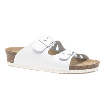 Load image into Gallery viewer, Women&#39;s Arizona white genuine leather sandals