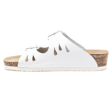 Load image into Gallery viewer, Women&#39;s Arizona white genuine leather sandals