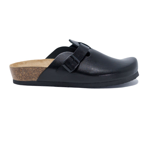 Belgrade Women's clog black Soft leather - PREMIUM COMFORT