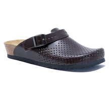 Load image into Gallery viewer, Stockholm Women clogs brown Soft leather perforated - PREMIUM COMFORT