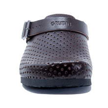 Load image into Gallery viewer, Stockholm Women clogs brown Soft leather perforated - PREMIUM COMFORT