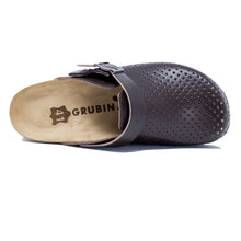Load image into Gallery viewer, Stockholm Women clogs brown Soft leather perforated - PREMIUM COMFORT