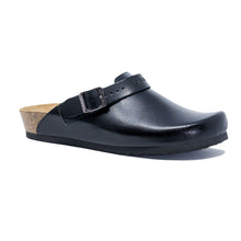 Load image into Gallery viewer, Stockholm Women Clogs black leather Soft - PREMIUM COMFORT