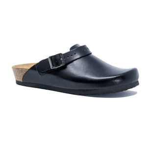 Stockholm Women Clogs black leather Soft - PREMIUM COMFORT